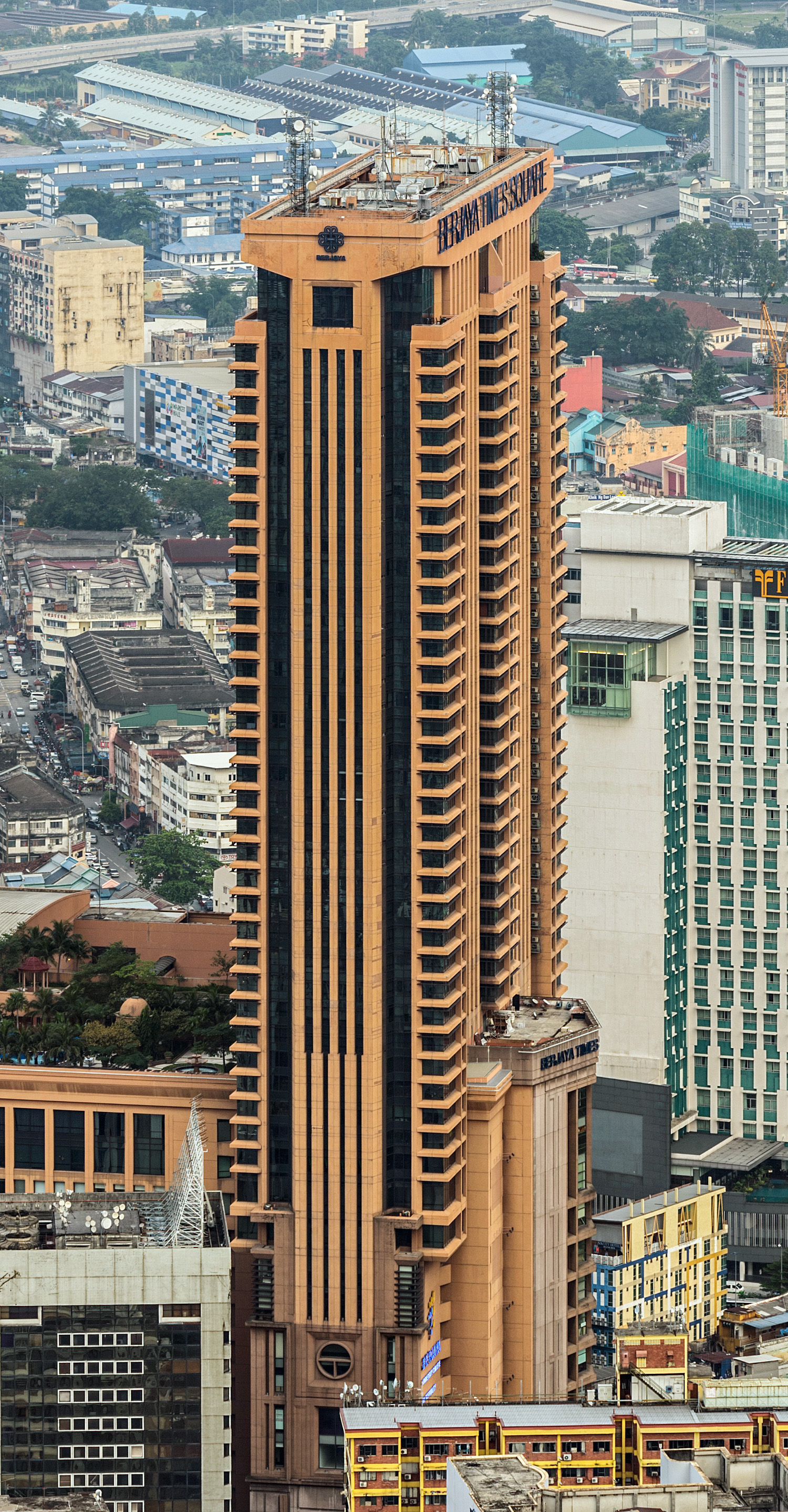 Berjaya Times Square Tower A, Kuala Lumpur - View from KL Tower. © Mathias Beinling